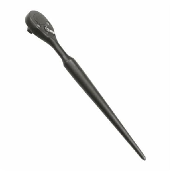 Proto ProtoBlack J5449-14BL Non-Insulated Hand Ratchet, Imperial, 1/2 in Drive, Pear Head, 14 in OAL, Steel, Black Oxide, ASME B107.500