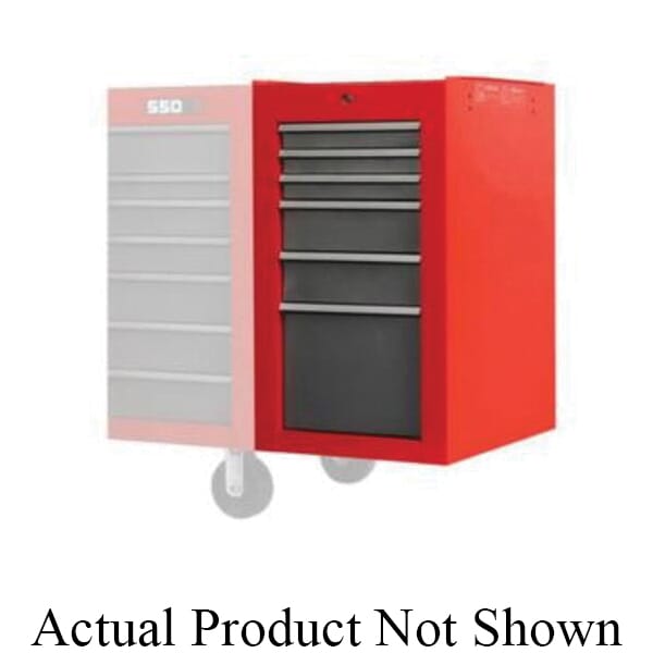 Proto J551934-6RD-SC 550S Heavy Duty Side Cabinet, 34 in H x 19 in W x 25-1/4 in D