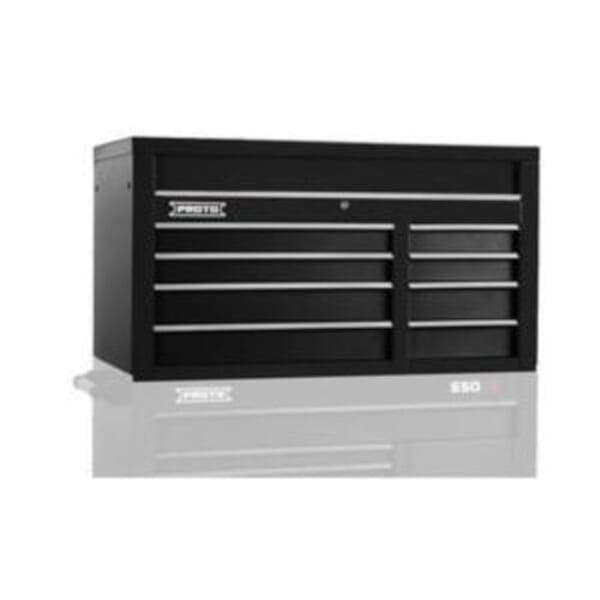 Proto J555027-8BK 550S Heavy Duty Top Chest, 27 in H x 50 in W x 25-1/4 in D, Steel