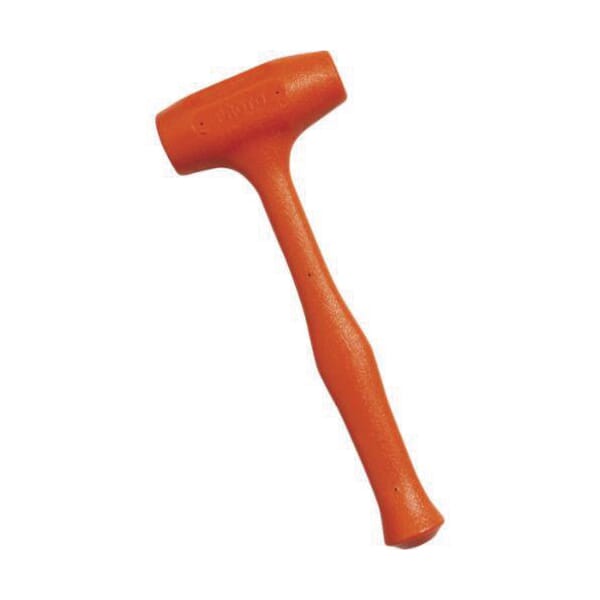 Proto Compo-Cast J57-530 Dead Blow Hammer, 10-2/5 in OAL, 1 x 1-1/4 in Dia Combo Face, 15 oz Urethane Composition Head, Steel/Urethane Handle