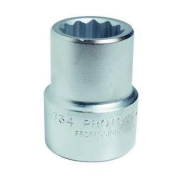Proto J5790 Standard Length Drive Socket, 1 in, 2-3/16 in, 12 Points