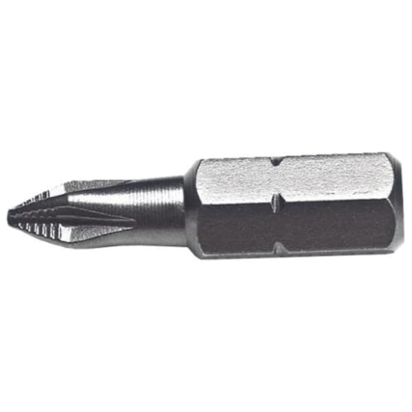 Proto J60002 Insert Bit, #1 Phillips Point, 1 in OAL, Black Oxide, Steel