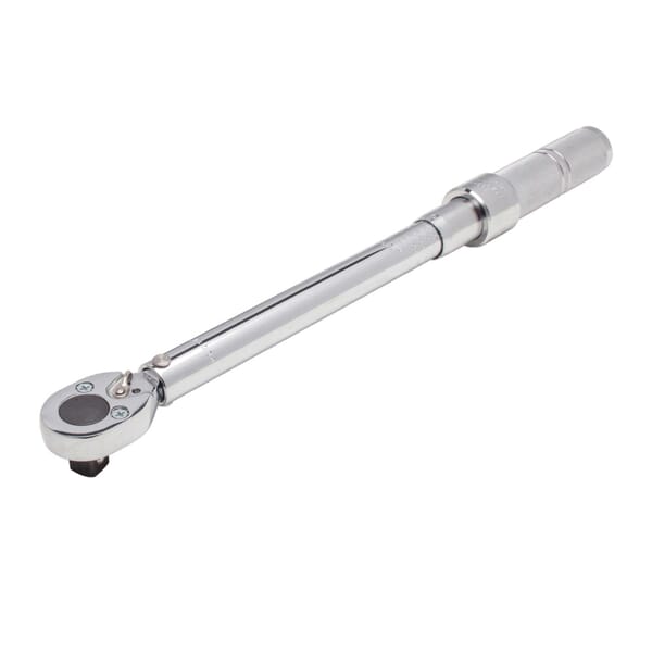 Proto J6008C C Series Micrometer Torque Wrench, 1/2 in Drive, 16 to 80 ft-lb, Ratcheting Head, 0.5 ft-lb Graduation, 15-1/2 in OAL, ASME B107.14M