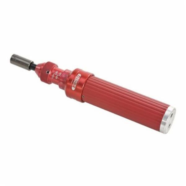 Proto J6104A Heavy Duty Industrial Torque Screwdriver, 1/4 in Drive, 6-1/2 in OAL, 20 to 100 in-oz, +/-4 % Accuracy, 100 in-oz, ASME B107.14M, Steel