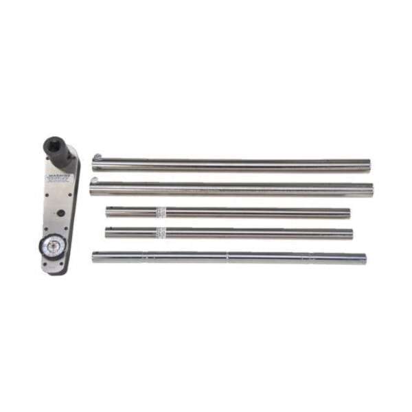 Proto J6149F Dual Scale Dial Torque Wrench, 1 in Drive, 400 to 2000 ft-lb, Fixed/Ratcheting Head, 110-3/4 in OAL, ASME B107.14M, ISO 6789, 40 ft-lb Graduation