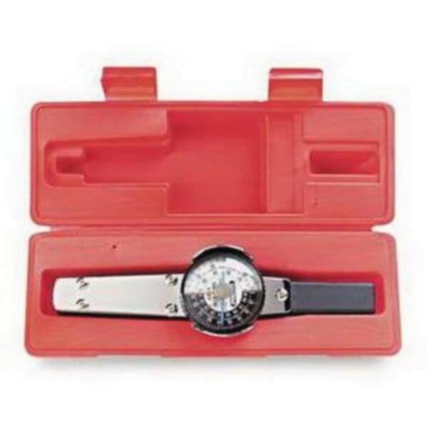 Proto J6169FCERT Dual Scale Dial Torque Wrench, 1/4 in Drive, 15 to 75 in-lb, Fixed/Ratcheting Head, 10 in OAL, ASME B107.14M, 1 in-lb/2 kg-cm Graduation