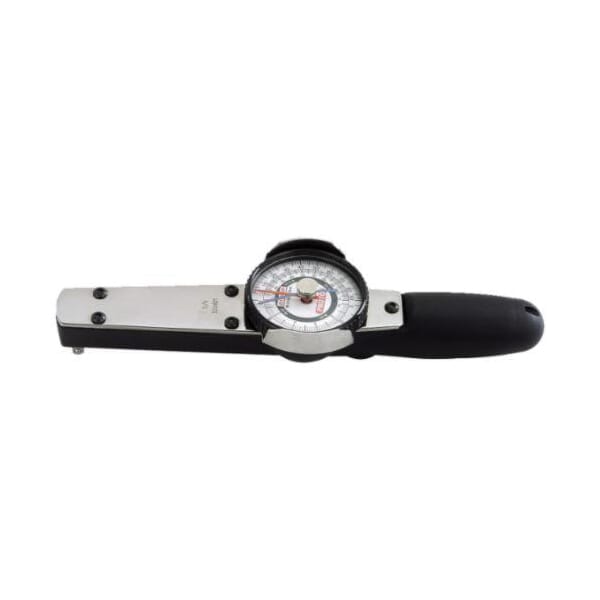 Proto J6169NMF Dual Scale Dial Torque Wrench, 1/4 in Drive, 2 to 10 N-m, Fixed/Ratcheting Head, 10 in OAL, ASME B107.14M, 1 in-lb Graduation