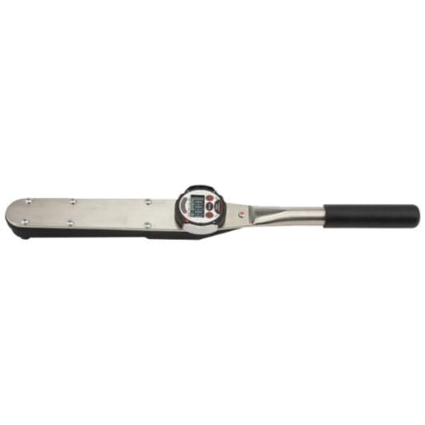 Proto J6345B Electronic Dial Torque Wrench, 1/2 in Drive, 10 to 100 ft-lb, Fixed Head, 1 in-lb Graduation, 22 in OAL, ASME B107.28, ISO 6789