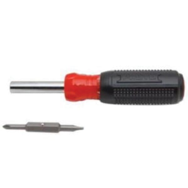 Proto J9351 5-in-1 Screwdriver Bit Set, Imperial, 4 Pieces, Cushion Grip Handle, S2 Steel, ASME Specified