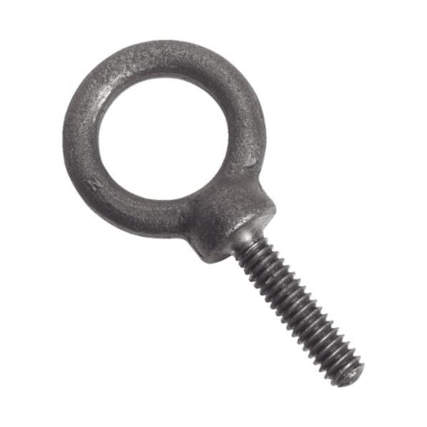 Proto J94020 Full Threaded Shoulder Pattern Eye Bolt, 1/4-20, 1 in L Shank, Forged Steel, Plain