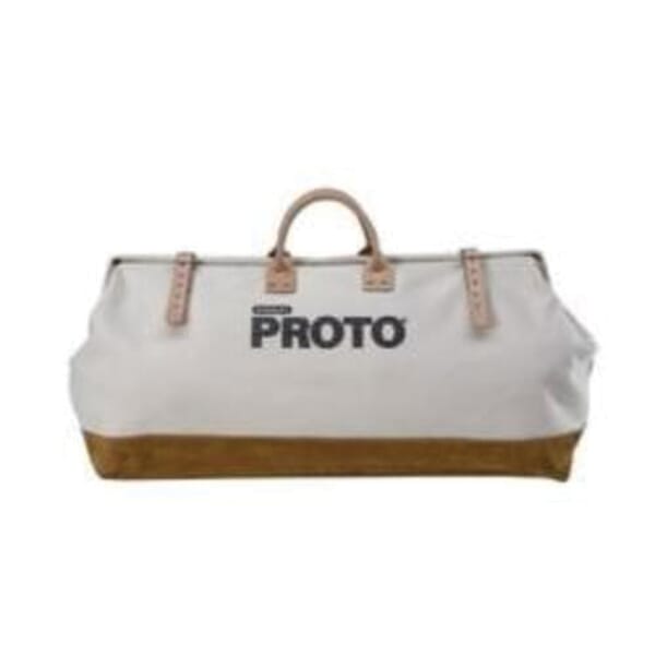 Proto J95322 Tool Bag, Leather/Polyester, Brown/White