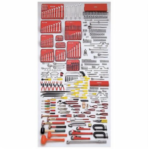 Proto Ergonomics J99720 Intermediate SAE Tool Set, Box Tool Storage, 1/4 in, 3/8 in, 1/2 in, 3/4 in Drive, 453 Pieces, ANSI Specified