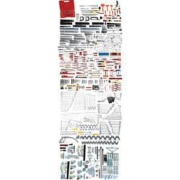 Proto JCS-MAS-2 Modular Set, 1/4 in, 3/8 in Drive, 12-Point, 76 Pieces