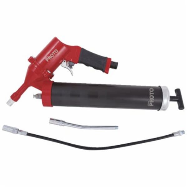 Proto JFC53HD Heavy Duty Single Shot Air Grease Gun, 14 oz Cartridge, 3600 psi Operating, 2 mL Output, 30 oz