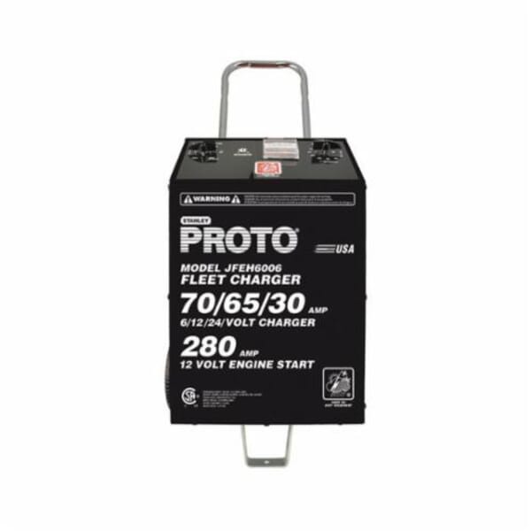 Proto JFEH6006 Fleet Charger, Automatic Charge, 6/12/24 V, 455 A Boost/255 A Continuous Assist, 16 in W x 17 in D