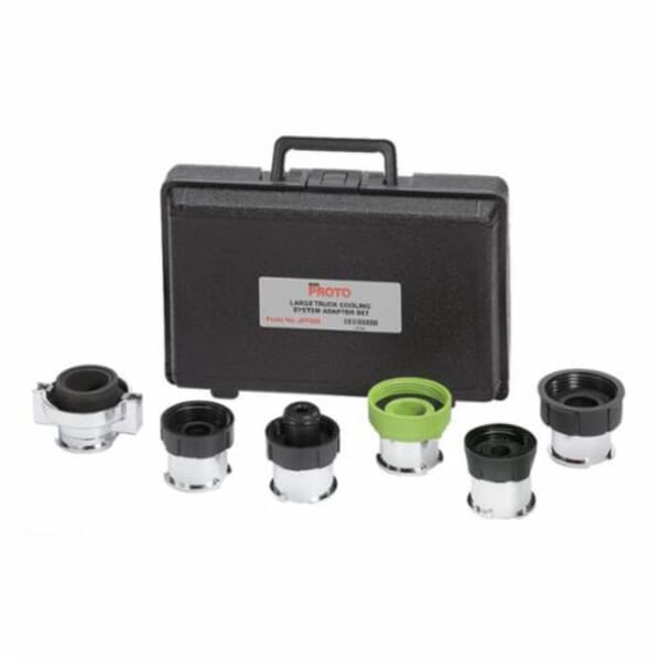 Proto JFF600 Cool System Adapter Set, 6 Pieces, For Use With Cooling System Pressure Generating Pump