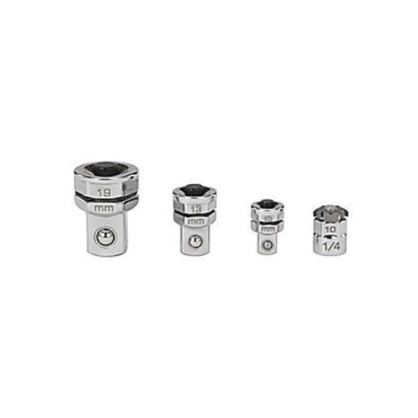 Proto JHAM4S 4-Piece Ratcheting Wrench Adapter Set, Metric