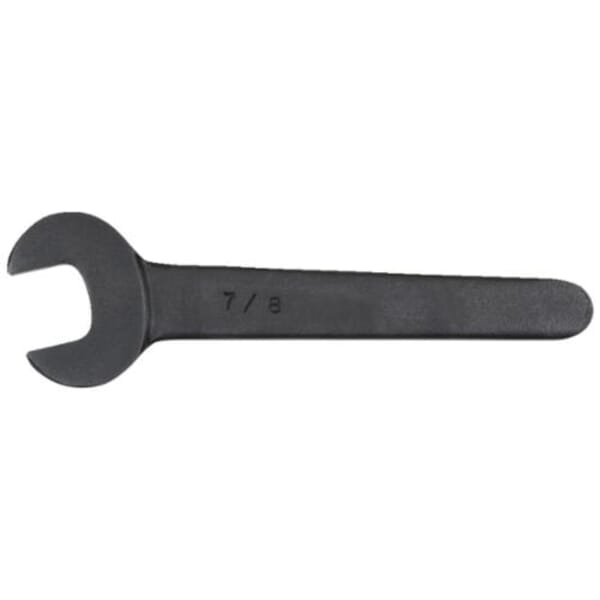 Proto JKE54 Check Nut Ultra Thin Open End Wrench, 1-11/16 in Wrench, Angled/Hex Head, 13 in L, Alloy Steel, Black Oxide