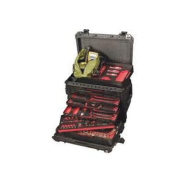 Proto JKTC0009721 SAE Master Tool Set, Case Tool Storage, 1/4 in, 3/8 in Drive, 196 Pieces, ASME Specified