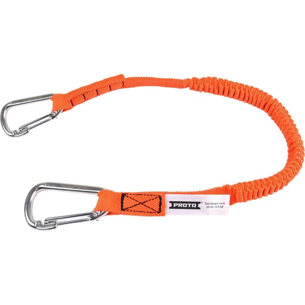 Proto JLAN15LBDSS Tool Lanyard, 15 lb Capacity, Elastic Nylon Line/Steel Hardware