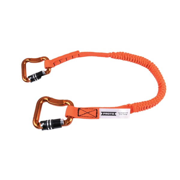Proto JLAN20LBD3LK Tool Lanyard, 20 lb Capacity, Elastic Nylon Line/Steel Hardware