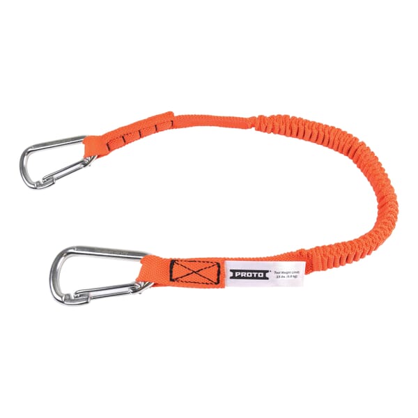 Proto JLAN25LBDSS Tool Lanyard, 25 lb Capacity, Elastic Nylon Line/Steel Hardware