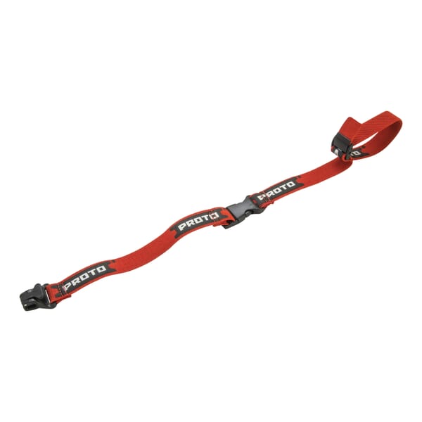 Proto JLANHATRD Hard Hat Lanyard, Elastic Nylon Line/Steel Hardware