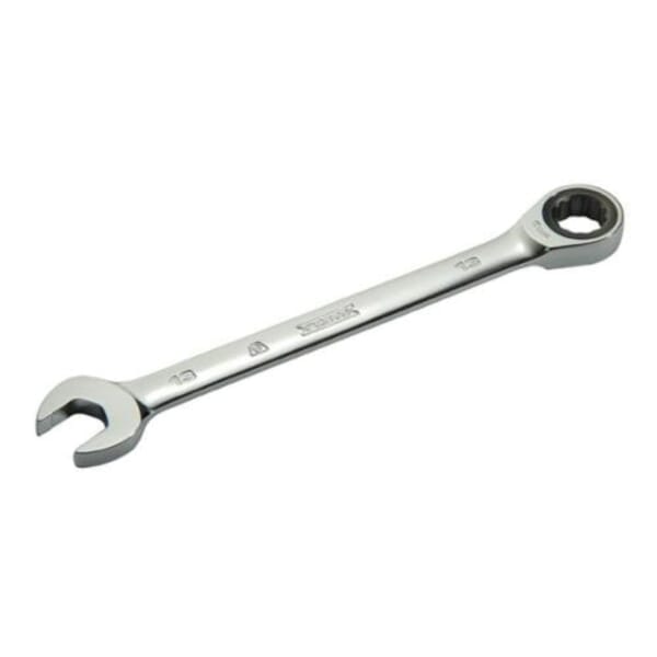 Proto JSCR11T Non-Reversible Spline Combination Wrench, 11/32 in, 12 Points, 15 deg Offset, 5-15/16 in OAL, Forged Steel, Full Polished, ASME Specified