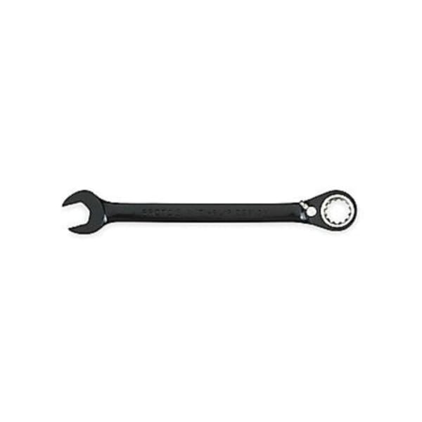 Proto JSCVM32 Reversible Combination Wrench, Metric, 32 mm, 12 Points, 15 deg Offset, 16-3/4 in OAL, Chrome Vanadium Steel, Polished Chrome/Black, ASME Specified