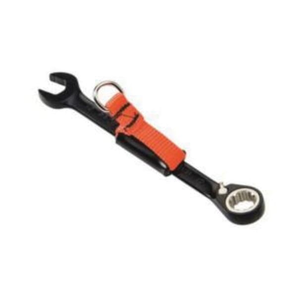 Proto JSCVM19-TT Reversible Spline Combination Wrench, 19 mm, 12 Points, 15 deg Offset, 9-3/4 in OAL, Chrome Vanadium Steel, Polished Chrome/Black, ASME Specified
