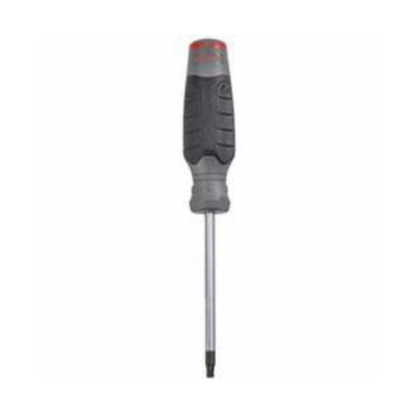 Proto JT15314R Screwdriver, T15 Torx Point, Alloy Steel Shank, 7 in OAL, Black Oxide/Polished Chrome, ASME B107.15
