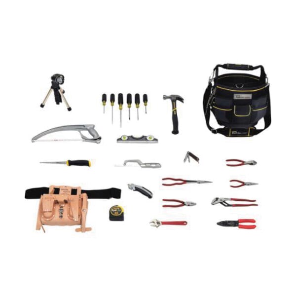 Proto JTS-0025ELEC SAE Electricians Tool Set, Bag Tool Storage, 25 Pieces