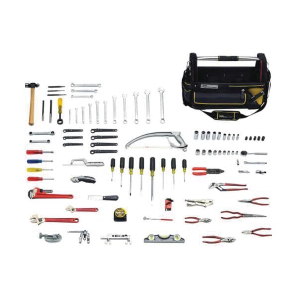 Proto JTS-0105HVAC Basic SAE Tool Set, Caddy Tool Storage, 3/8 in Drive, 105 Pieces