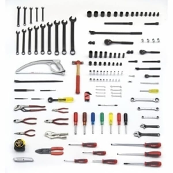 Proto JTS-0141RR Railroad Electricians SAE Tool Set, 1/4 in, 3/8 in, 1/2 in Drive, 141 Pieces