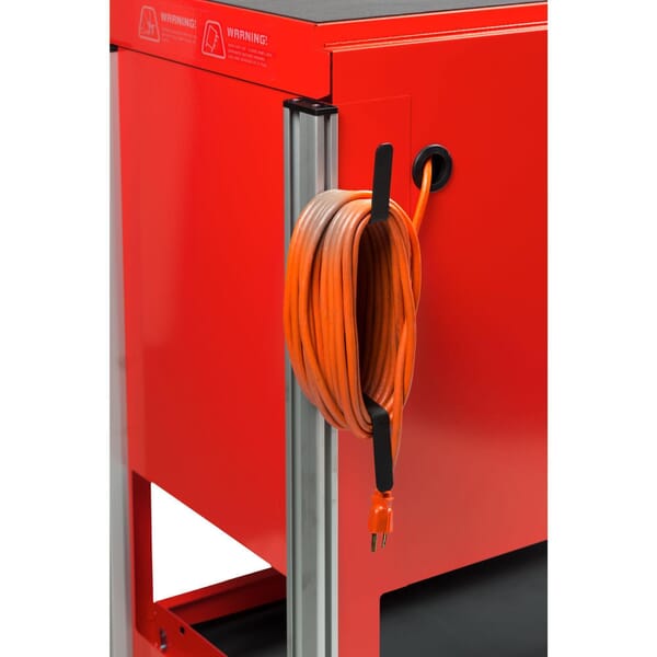 Proto JUC-CRDWP Heavy Duty Textured Cord Wrap, Powder Coated, For Use With JUC3743-3SG, JUC1834-5SG-SC and JUC1834-SG-LK Utility Cart, 14-1/4 in L x 3/4 in W x 3-1/2 in H, Steel, Black