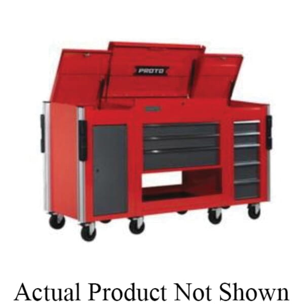 Proto JUC3743-3SG Fully Assembled Heavy Duty Modular Utility Cart, 43 in H x 37 in W x 20 in D