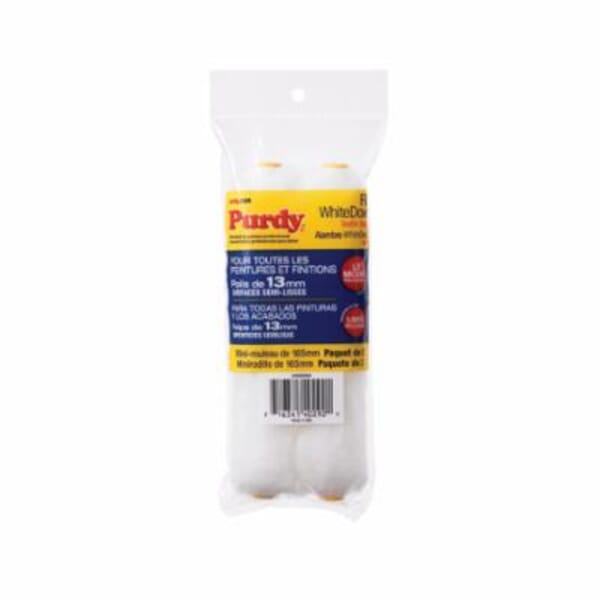 Purdy 140605064 White Dove Mini Roller Cover, 1/2 in Nap, 6-1/2 in L, Woven Dralon Fabric