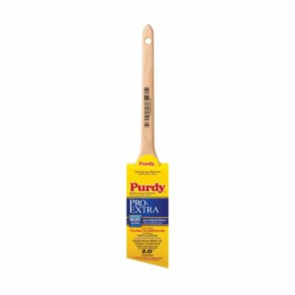 Purdy 144080720 Pro-Extra Dale Angular Trim Brush, 2-11/16 in OAL, 2 in, Natural Hardwood Handle, Solid Stains