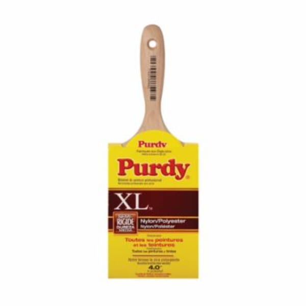 Purdy 144400340 XL Swan Wall Brush, 3-15/16 in OAL, 4 in W, Natural Hardwood Handle, Latex, Oil Based