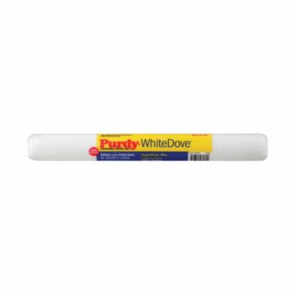 Purdy 144662181 White Dove Roller Cover, 1/4 in Nap, 18 in L, Woven Dralon Fabric, Very Smooth to Semi-Rough