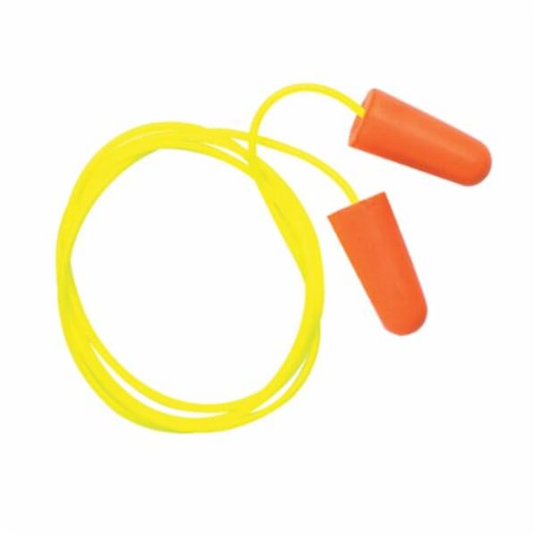 Pyramex DP1001 Earplugs, 31 dB Noise Reduction, Contoured Shape, ANSI S3.19-1974, Disposable, Corded Design