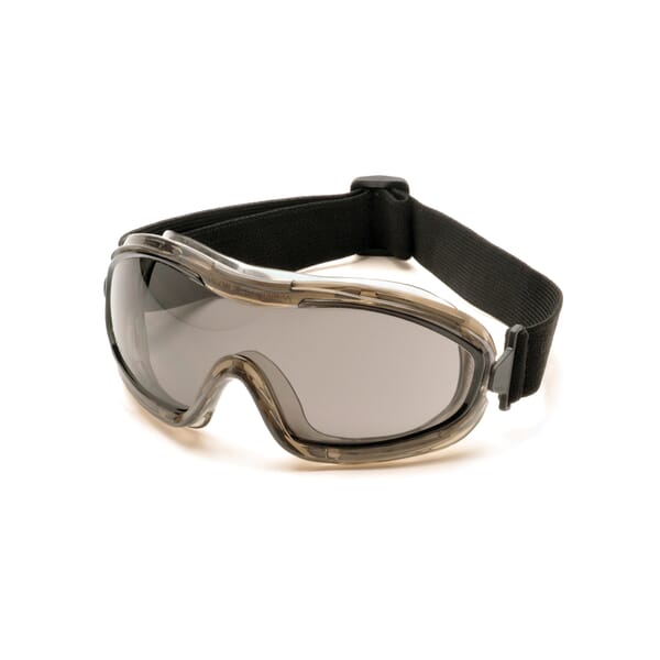 Pyramex G724T Low Profile Chemical Splash Goggles, Anti-Fog/Anti-Scratch Polycarbonate Lens, Yes UV Protection, Elastic Strap, ANSI Z87.1