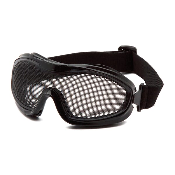 Pyramex G9WMG Low Profile Safety Goggles, Anti-Fog/Wire Mesh Steel Mesh Lens, Elastic Strap, Specifications Met: ANSI Z87.1-2015