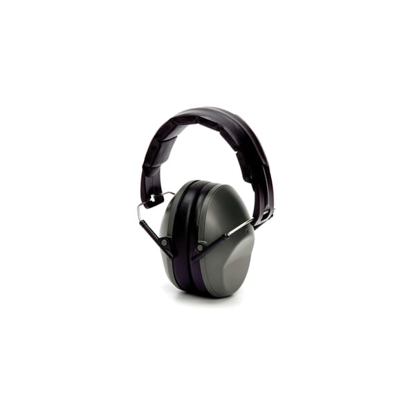 Pyramex PM9010 PM90 Earmuffs, 22 dB Noise Reduction, Gray, ANSI S3.19