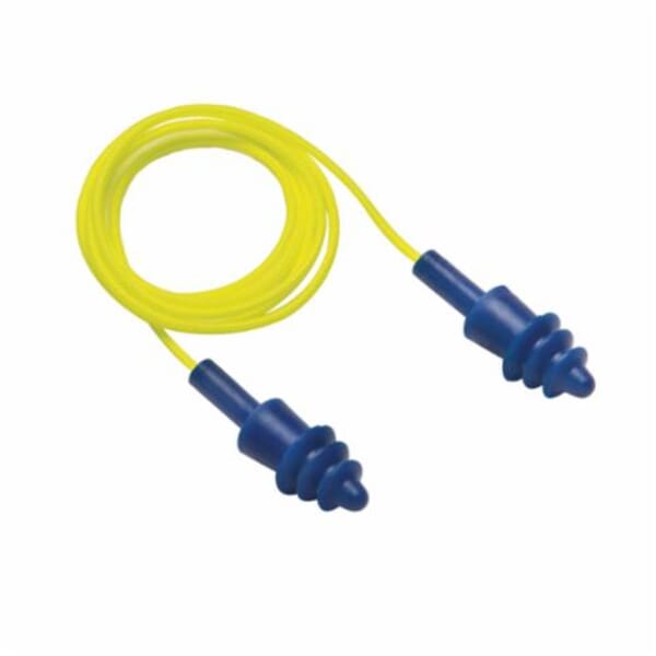 Pyramex RP2001 Earplugs, 27 dB Noise Reduction, Triple Flange Shape, CE EN-352-2:2002, Reusable, Corded Design