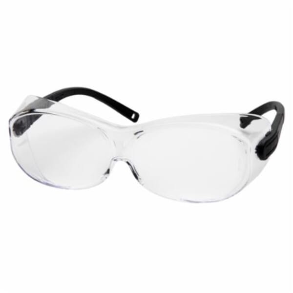 Pyramex S7510SJ Lightweight Safety Eyewear, Anti-Scratch, Clear Lens, Black, Plastic Frame, Polycarbonate Lens, ANSI Z87.1, CAN/CSA Z94.3-15, CE EN166, MIL-PRF 32432