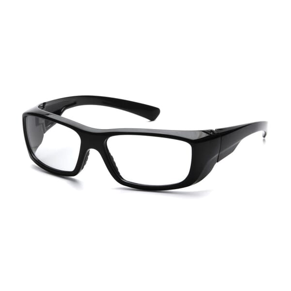 Pyramex Bi-Focal Lens Safety Reading Glasses, Clear Lens, Black, Nylon Frame, Polycarbonate Lens, 99.9% UVA/UVB/UVC UV Protection, ANSI Z87.1-2010