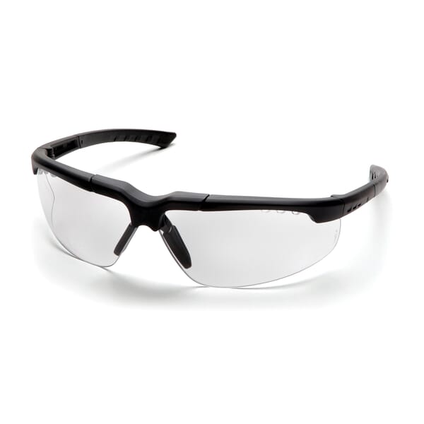 Pyramex SCH4810DT Safety Eyewear, H2X Anti-Fog, Clear Lens, Charcoal, Polycarbonate Frame, ANSI Z87.1