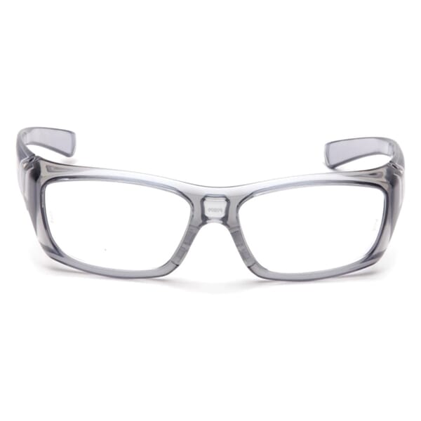 Pyramex SG7910D20 Bi-Focal Lens Safety Reading Glasses, +1.5 Diopter, Clear Lens, Gray, Nylon Frame, Polycarbonate Lens, Yes UV Protection, ANSI Z87.1-2010