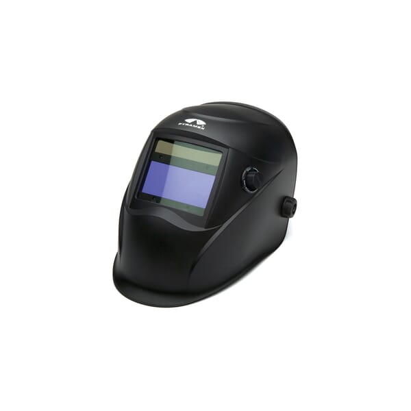 Pyramex WHAM1020MB Auto-Darkening Welding Helmet, IR 9 to 13 Lens Shade, Matte Black, 3.937 x 1.77 in Viewing Area, Nylon, Manual Lens Control, Specifications Met: ANSI Z87.1-2015, CAN/CSA Z94.3-07 Class 3